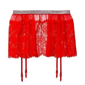 NWT Victoria's Secret Shine Lace Garter Skirt, XS/S